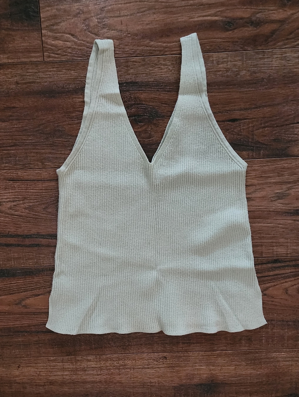 Abercrombie & Fitch Women's Sleeveless Ribbed Cropped Sleepwear Sweater Small S